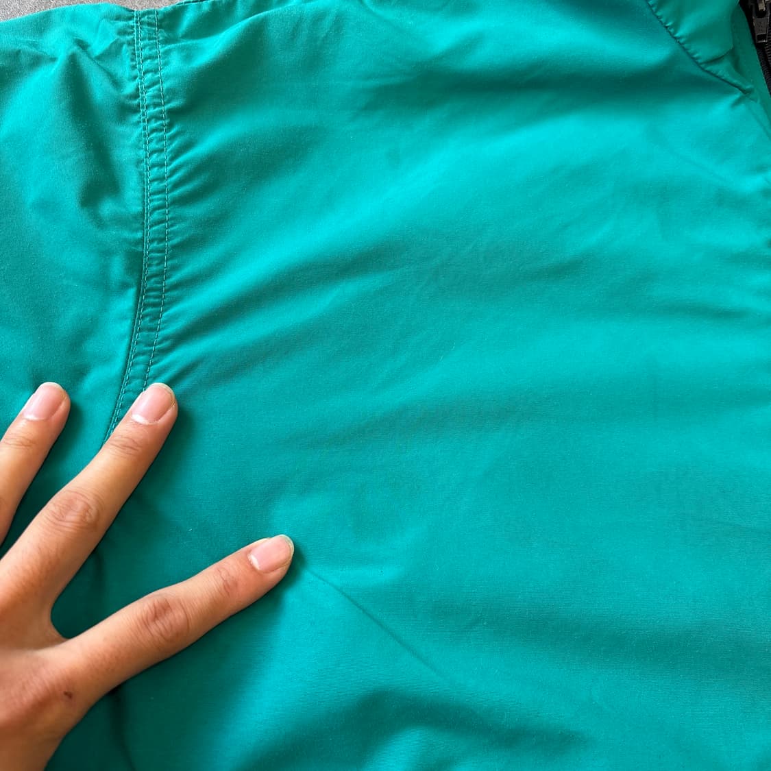 90년대 미국 생산 엘엘빈 청록 컬러 쓰리 시즌 웜업 자켓 상품이미지5