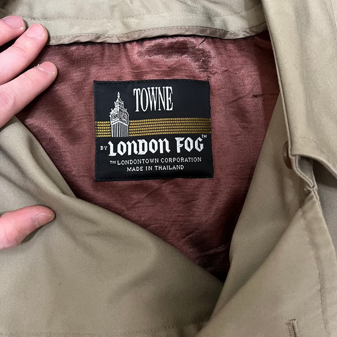 런던포그 남성 벨티드 안감내피 더블 트렌치코트 L(100) 상품이미지2