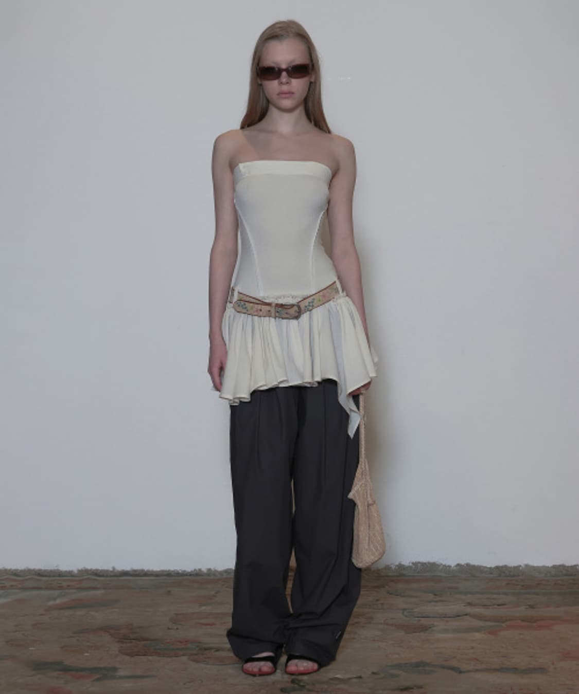 스컬프터 Tube Top Low Waist Dress Cream 상품이미지2