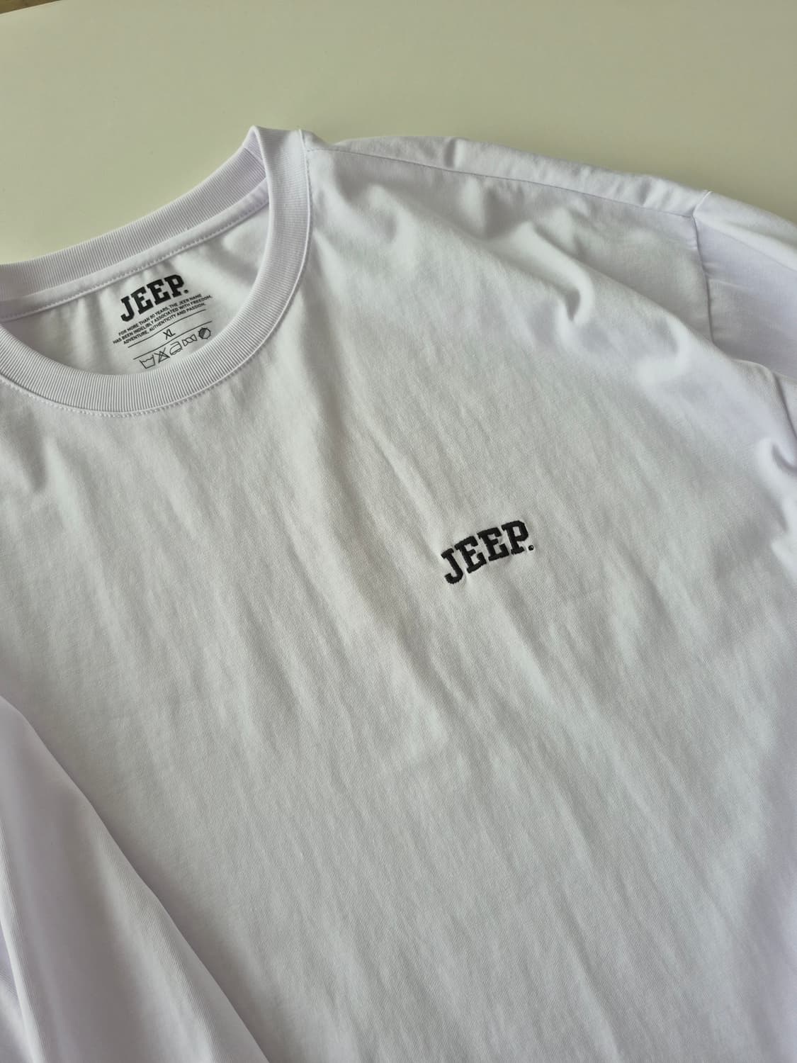 Jeep 지프 흰색 긴팔 티셔츠(XL)(MS 상품이미지3