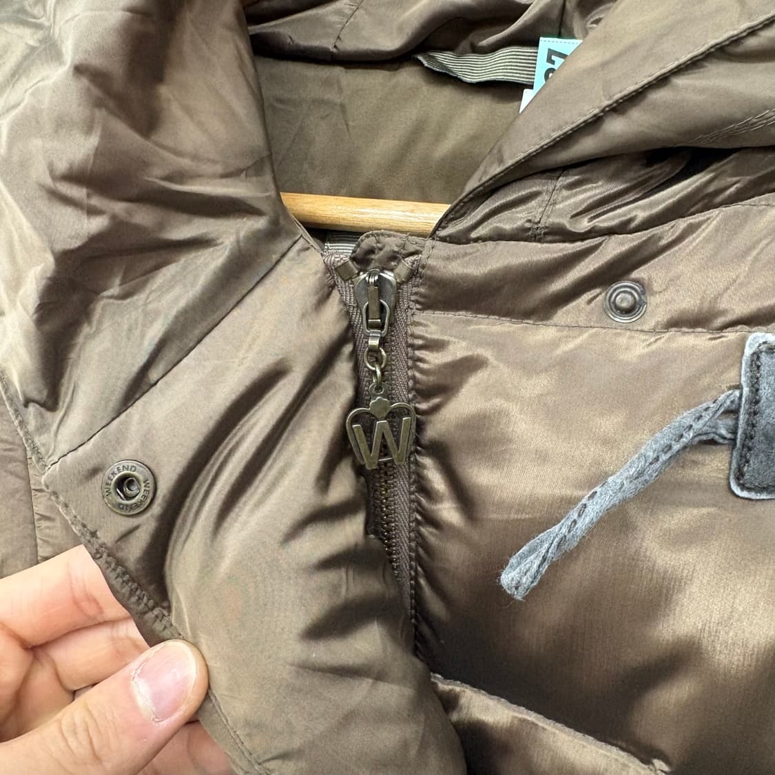 막스마라 브라운 떡볶이 후드 패딩 여/S 상품이미지3