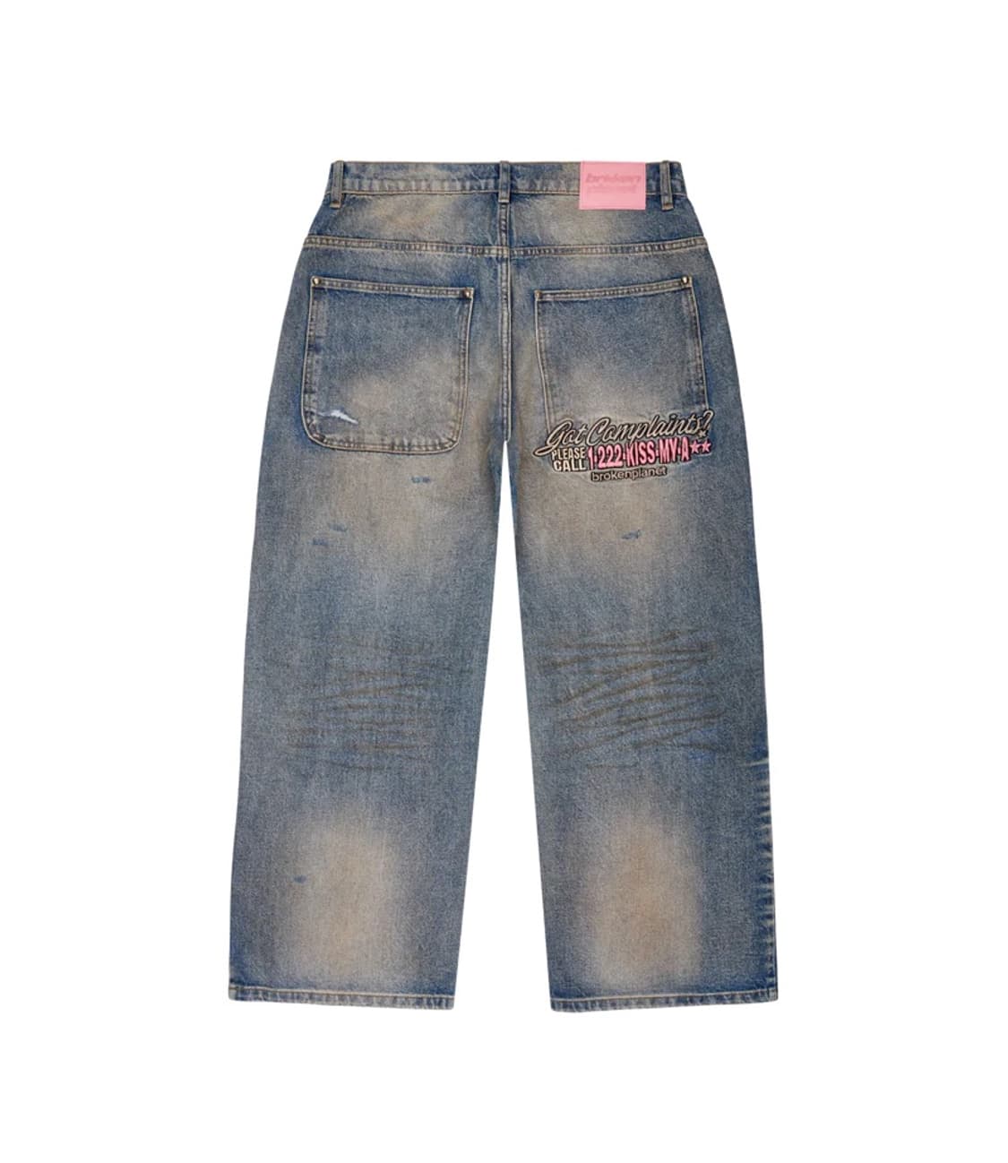 브로큰플래닛 broken planet 더블니 데님 팬츠 상품이미지4