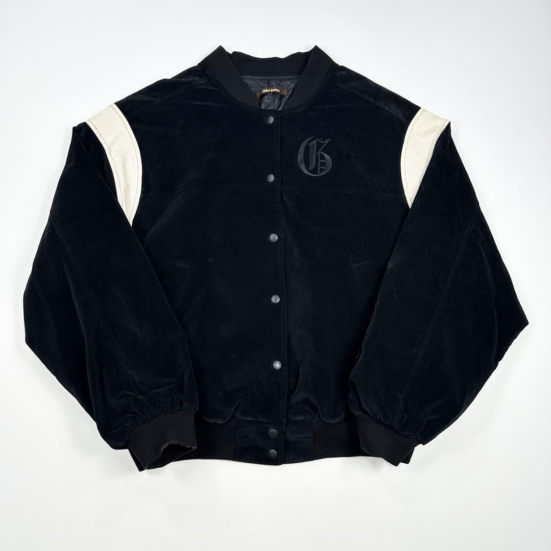 VTG 빈티지 미니멀 벨벳 바시티자켓 XL 상품이미지1