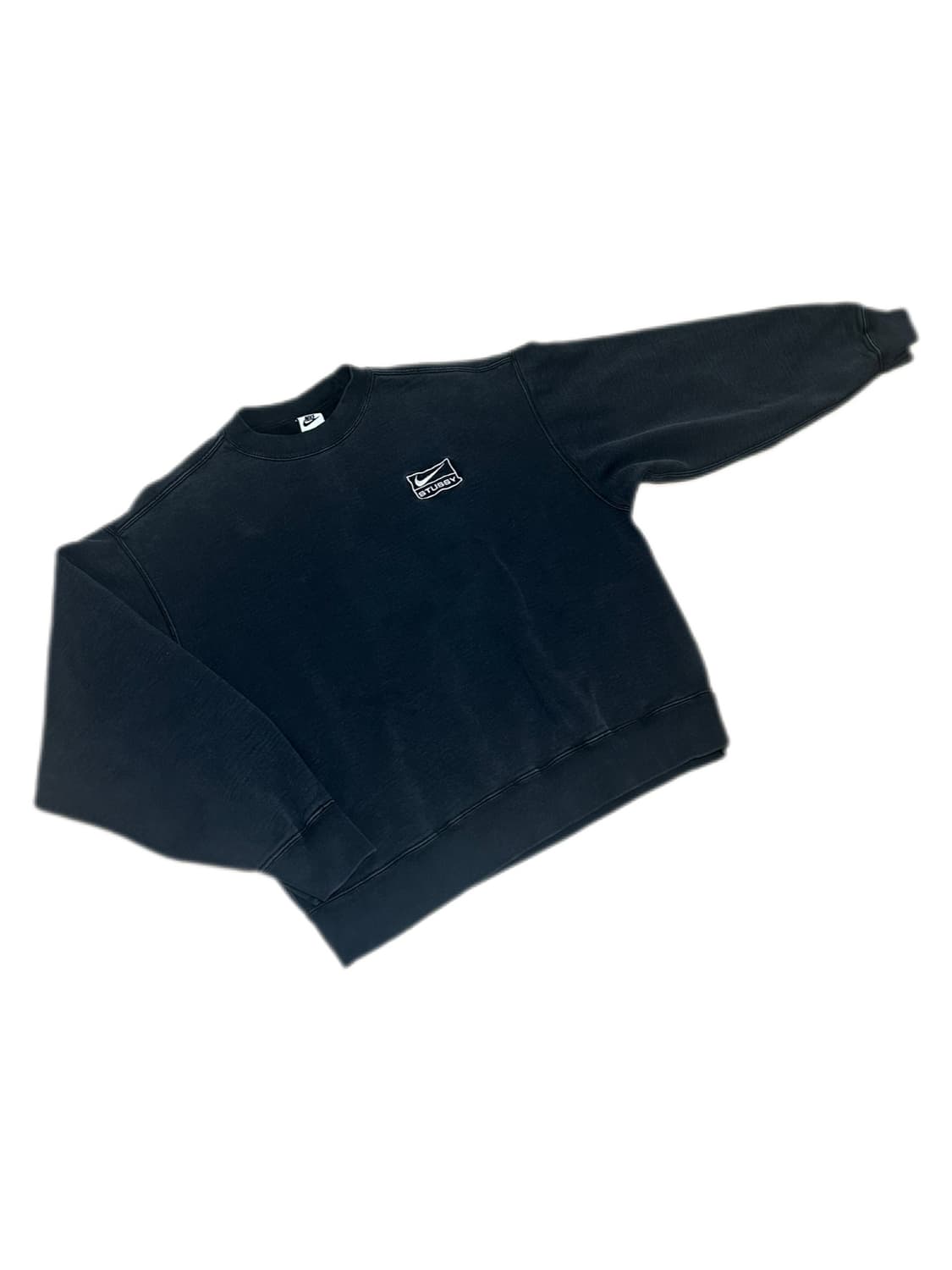 나이키 스투시 NRG 워시드 블랙 플리스 맨투맨 상품이미지2