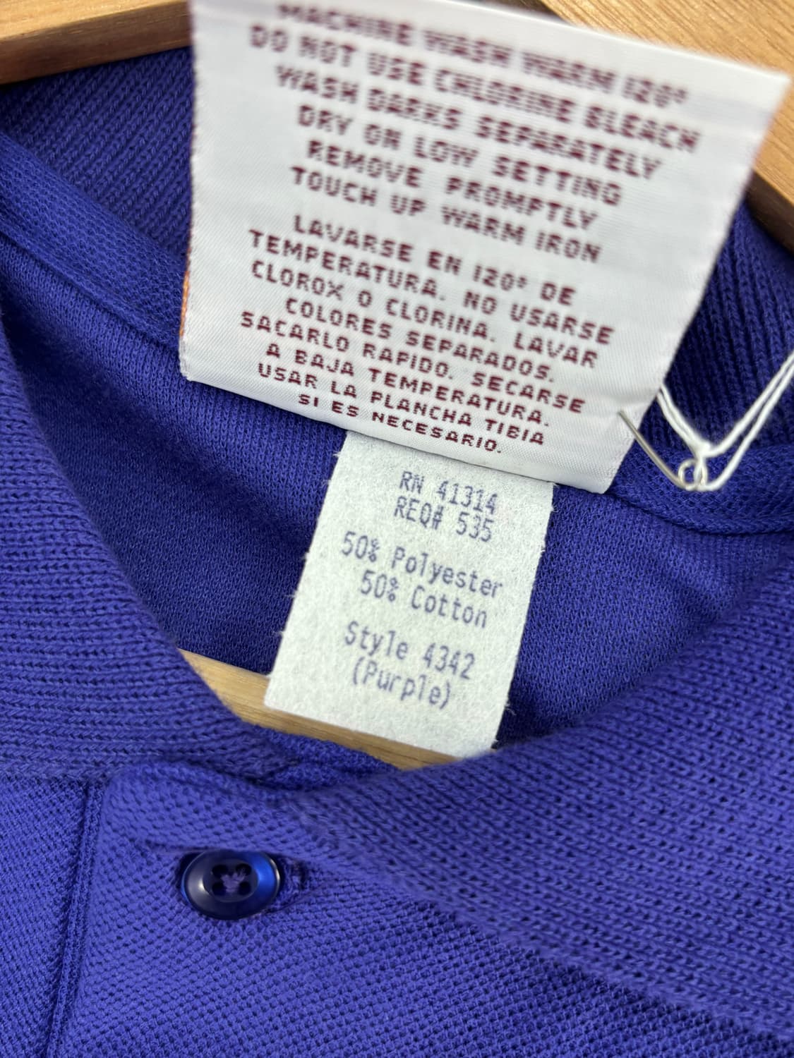 80s McDonald's Employee PK Shirt Purple 상품이미지5