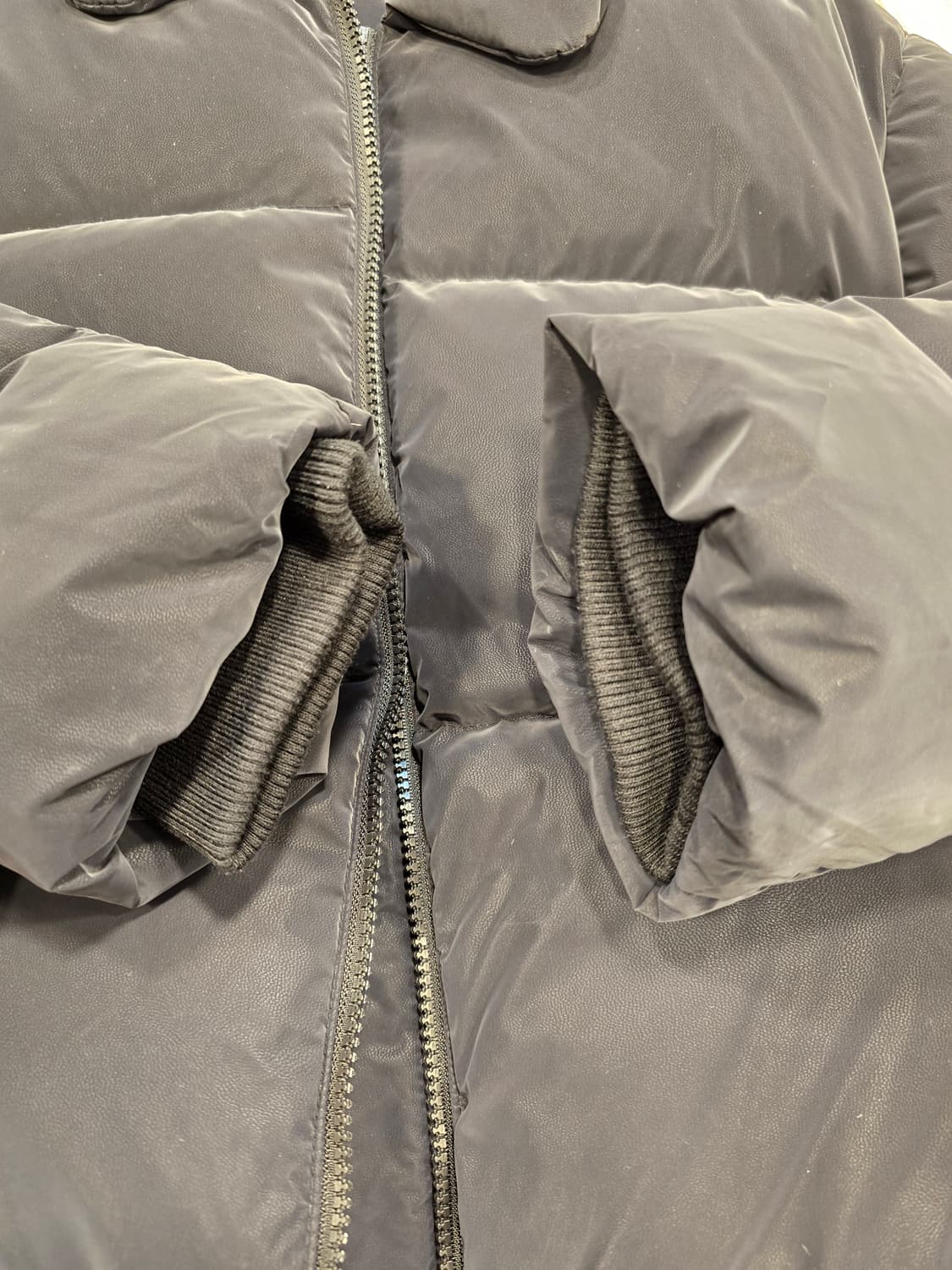 플랙 PLAC 블랙 크롭 다운패딩 점퍼 M 상품이미지7