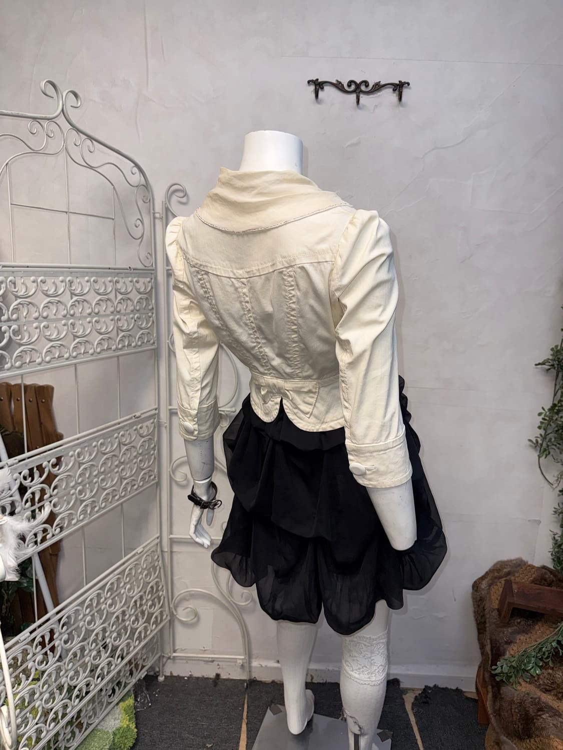 O’2ND ivory rose ribbon short jacket  상품이미지6