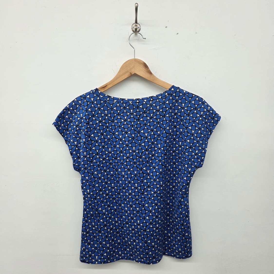 Max mara 막스마라 블루 패턴 반팔 티셔츠여s 상품이미지7