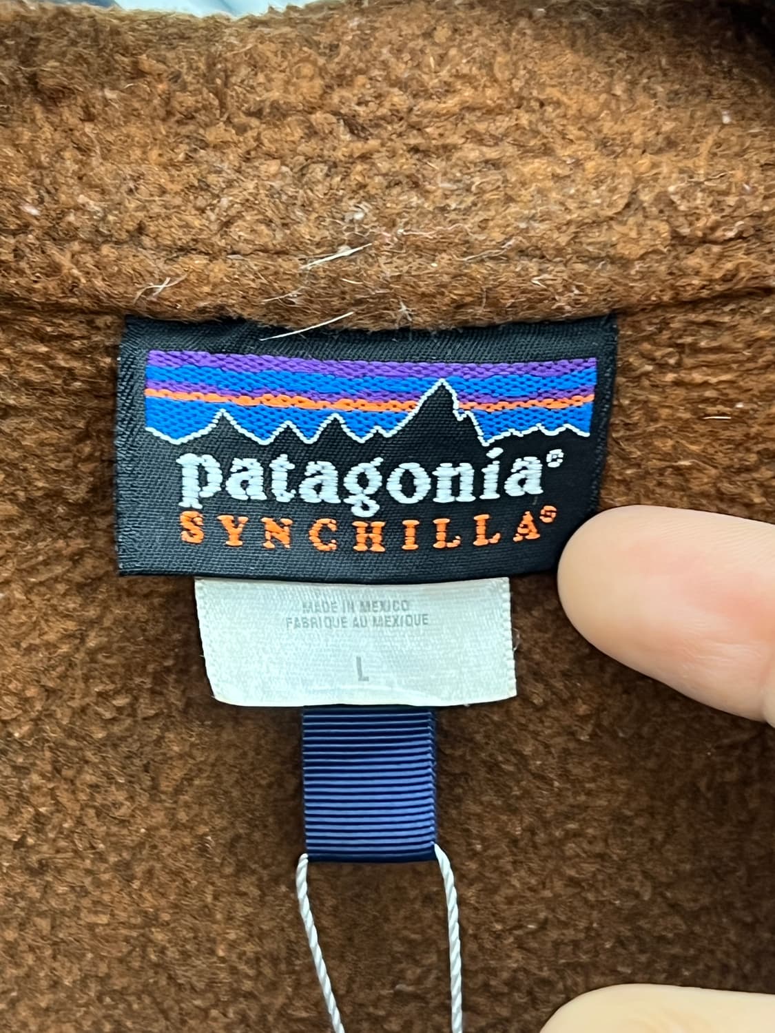 파타고니아 00s 신칠라 브라운 마수피얼 플리스 상품이미지5