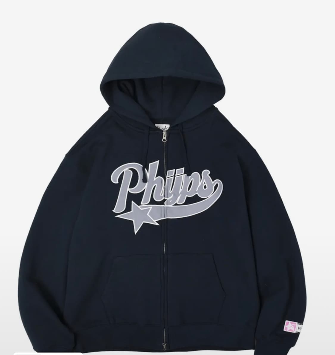 피지컬 디파트먼트 스타테일 후드집업 네이비 상품이미지1