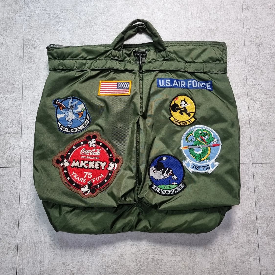 00s 미공군 헬멧백 풀 패치업 미사용품 상품이미지2