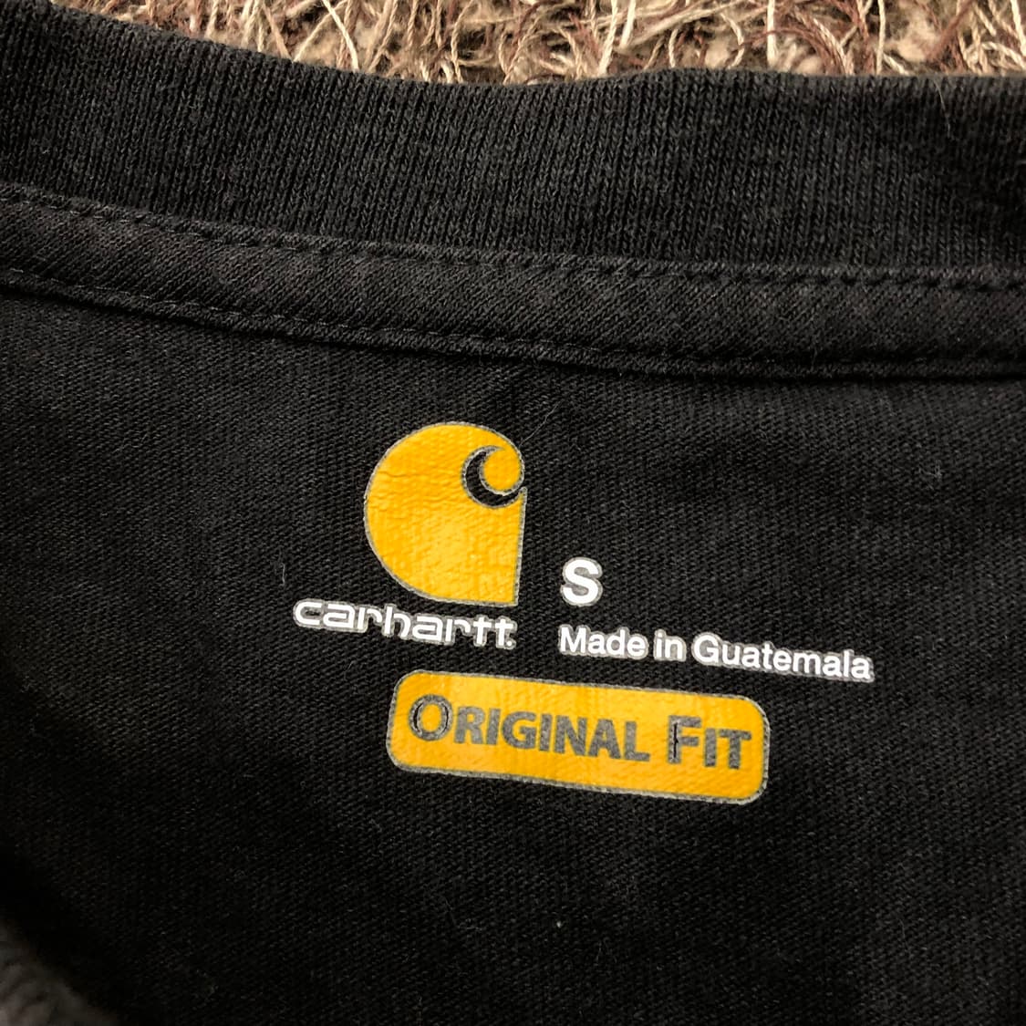 S 칼하트 헨리넥 사각로고 포켓 반팔 티셔츠 상품이미지3