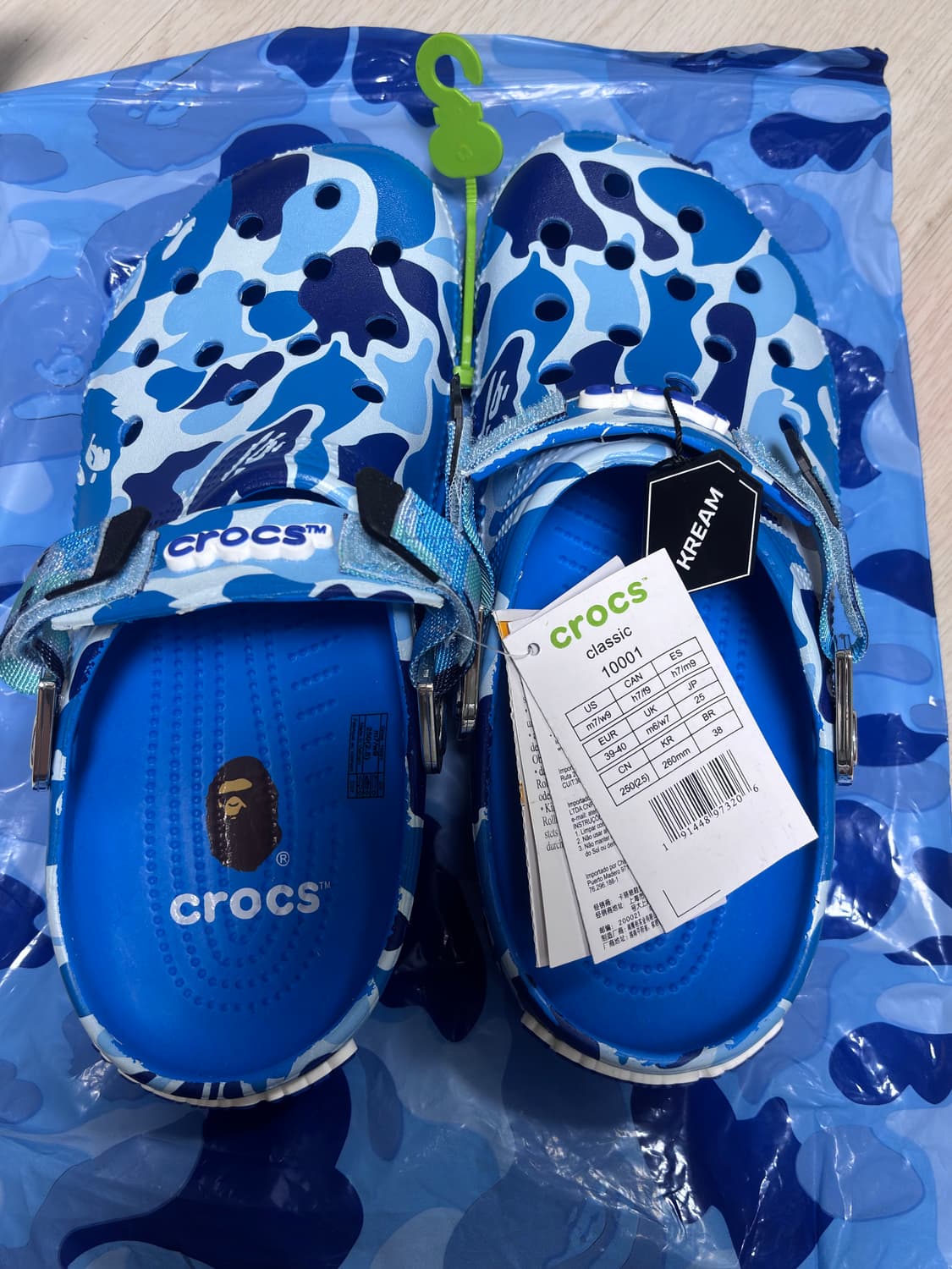 베이프 크록스 새상품 250 상품이미지1