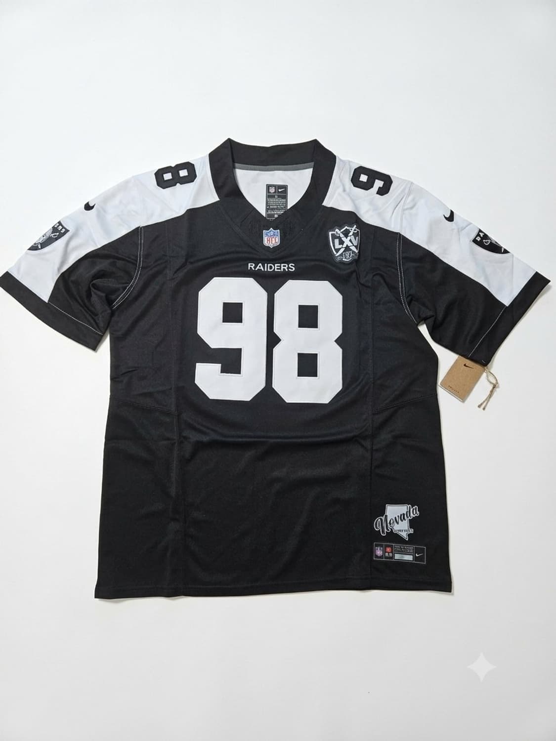 Nike nfl raiders 풋볼져지 110-115 새제품 상품이미지1