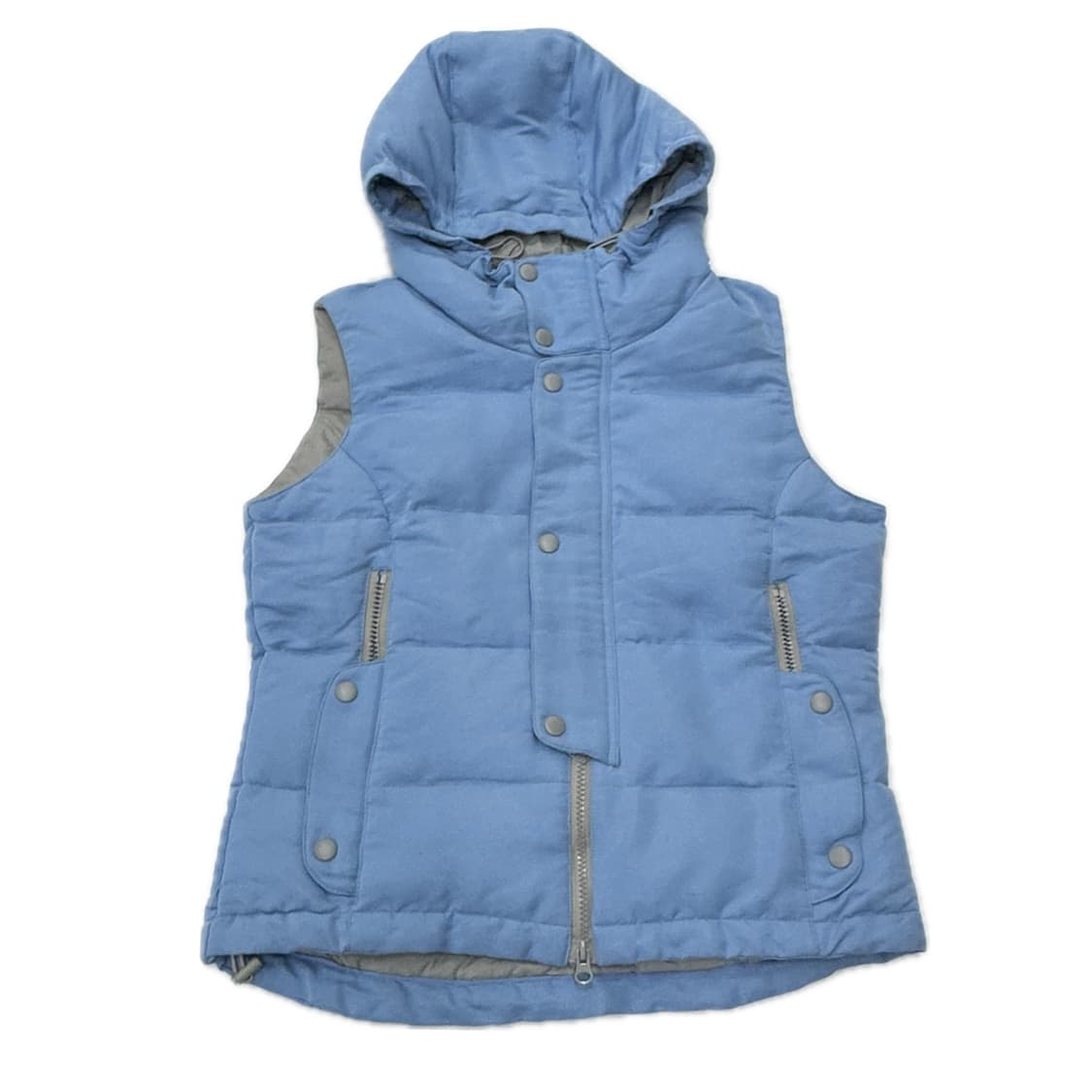 뷰티엔 유스 스카이 블루 패딩 조끼 베스트 하구미 그런지 갸루 상품이미지2