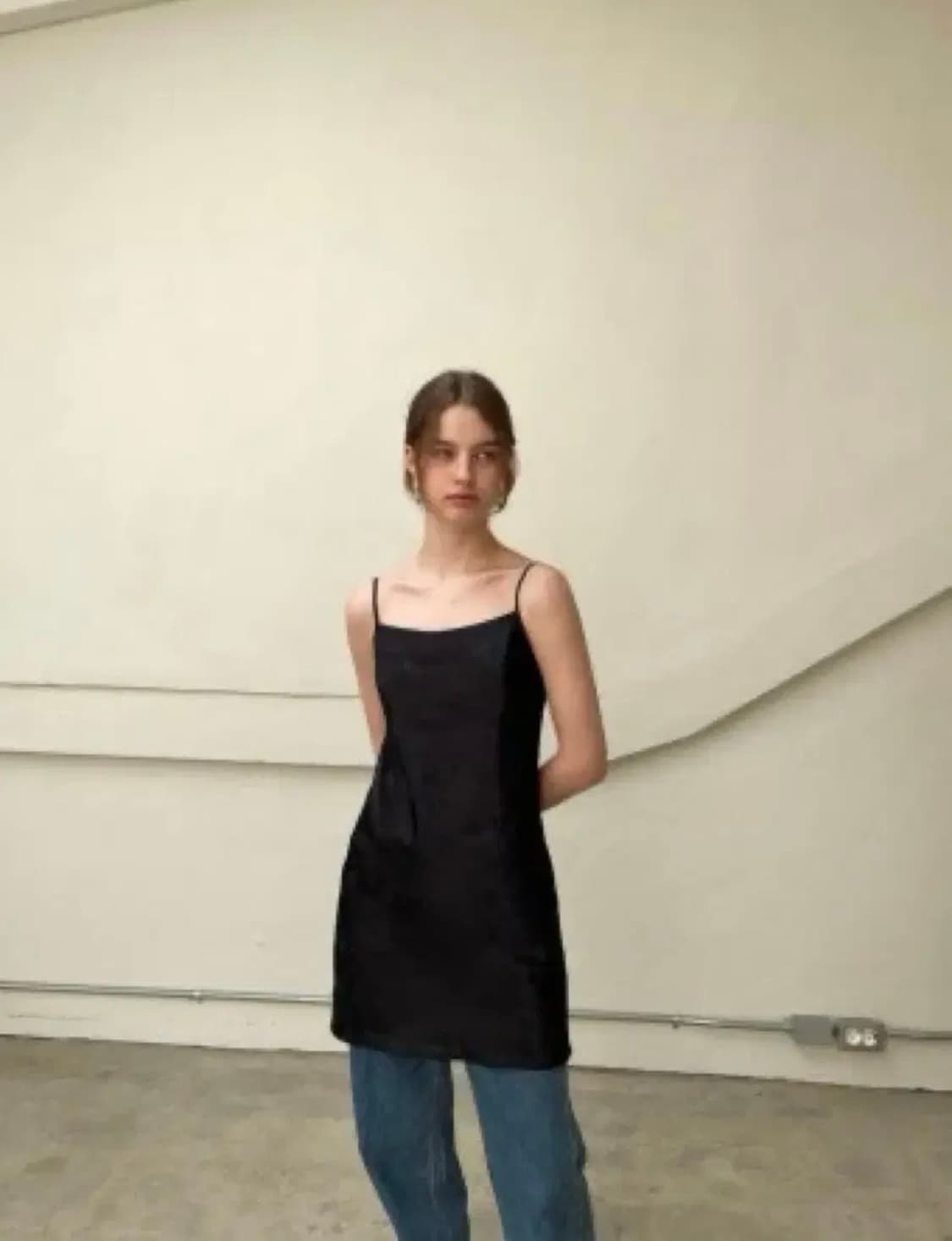 새상품) 오브네어 패턴 드레스(블랙) 상품이미지1