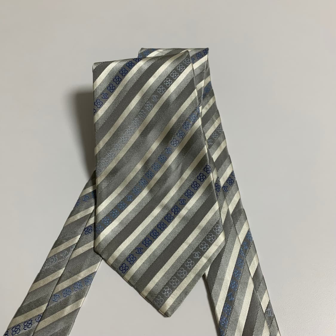 샤넬(CHANEL) 스트라이프 넥타이 명품 A+등급 상품이미지10