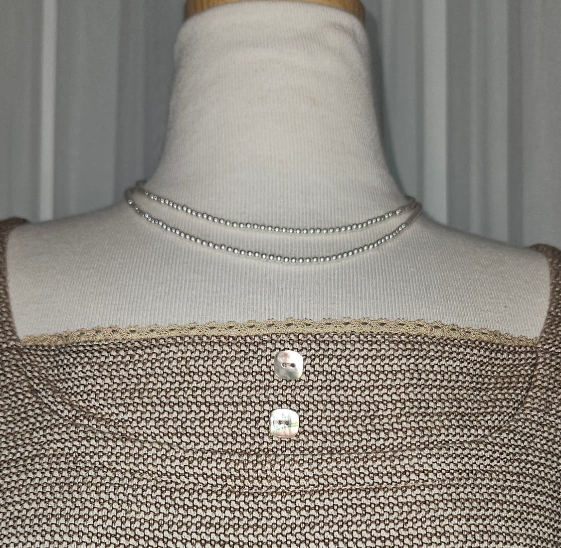 suivi 모래 자개버튼 원피스  상품이미지2