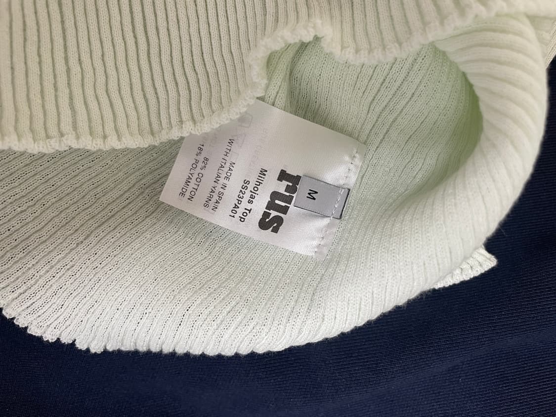 Milhojas top Ribbed mock-neck top 상품이미지4