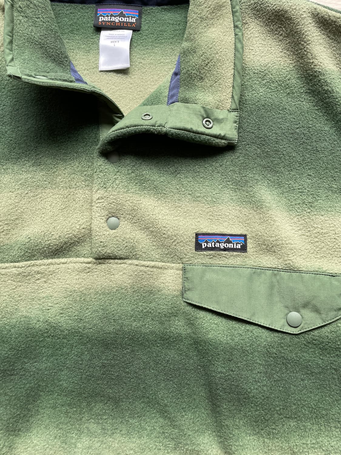 파타고니아 신칠라 그린 스트라이프 patagonia 상품이미지4