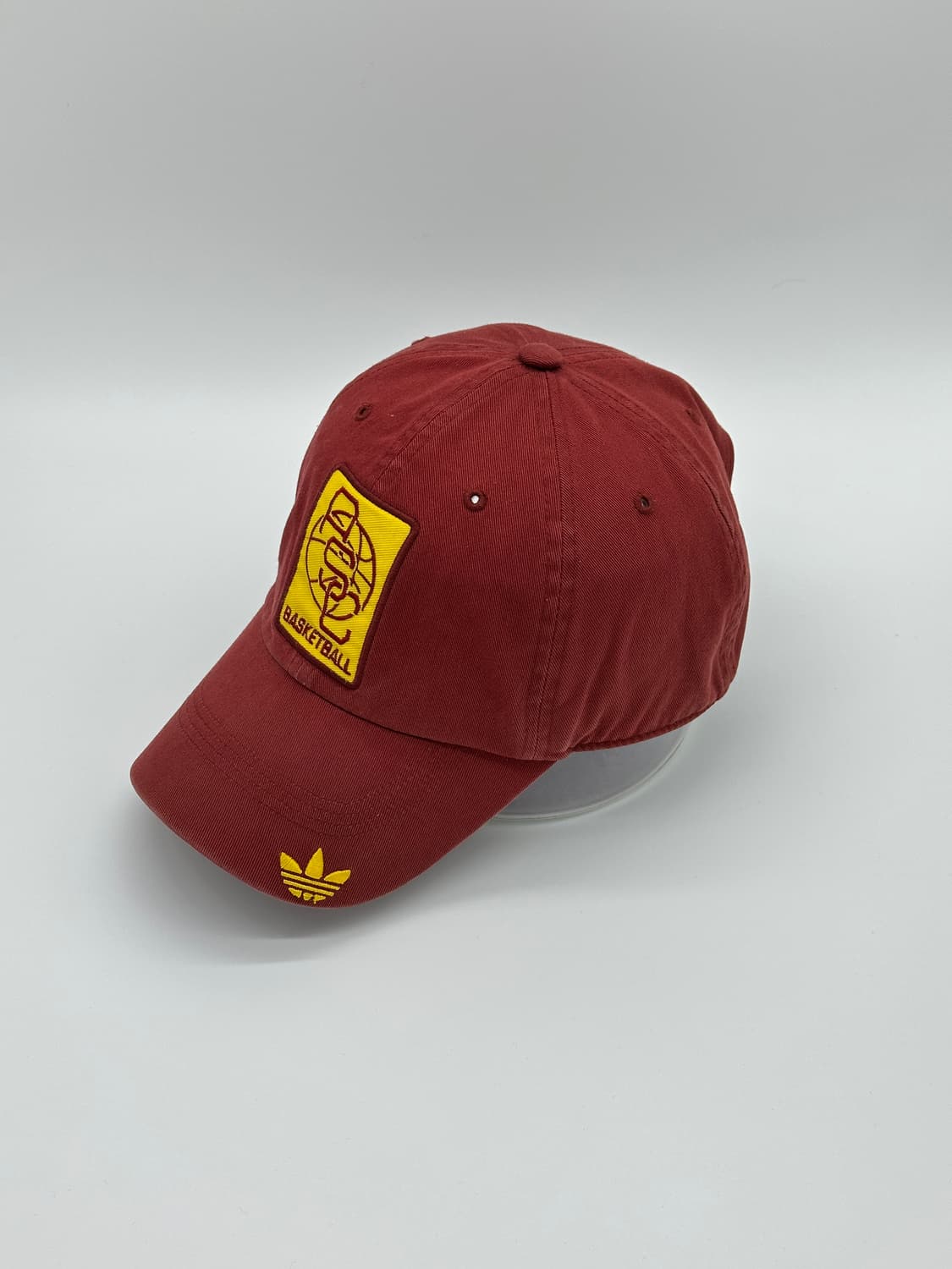 [M-L] 아디다스 버건디 농구로고 볼캡 모자 상품이미지2