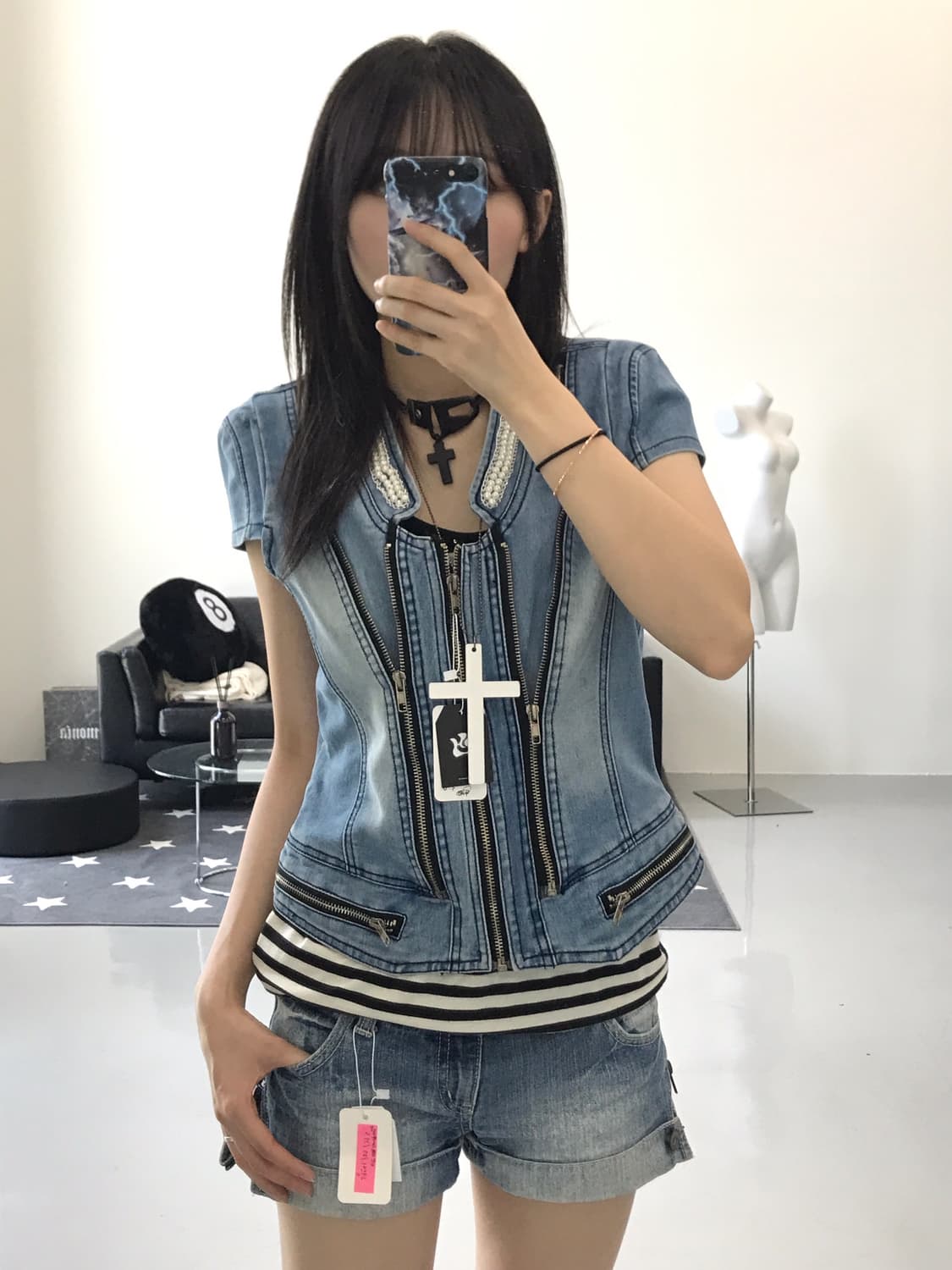 Jpn denim detail jacket 상품이미지1