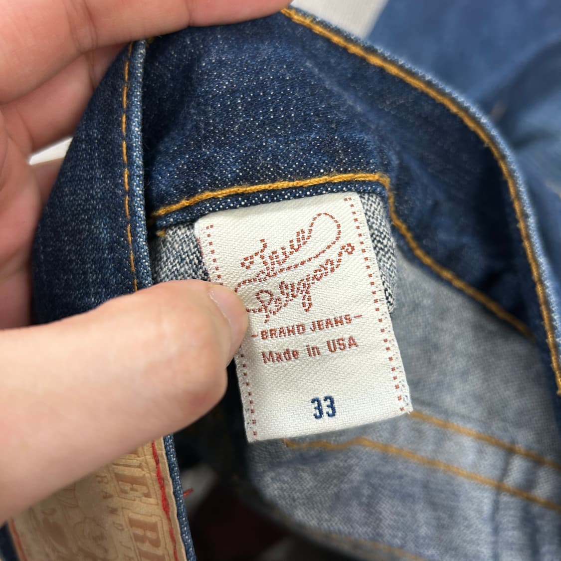 트루릴리전 프린팅 하프 데님팬츠(33) 상품이미지4