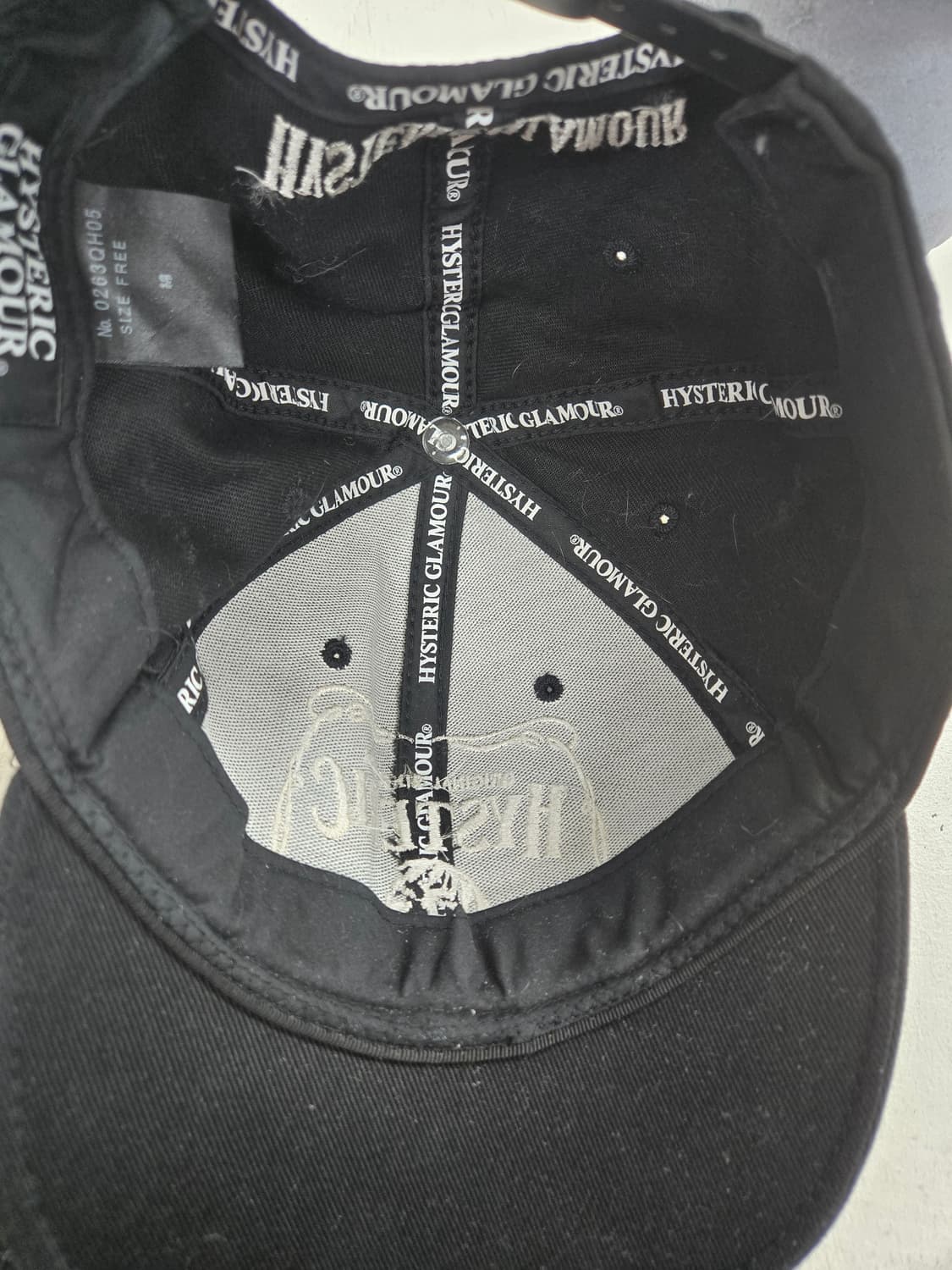 히스테릭 글래머 블랙 볼캡 상품이미지7