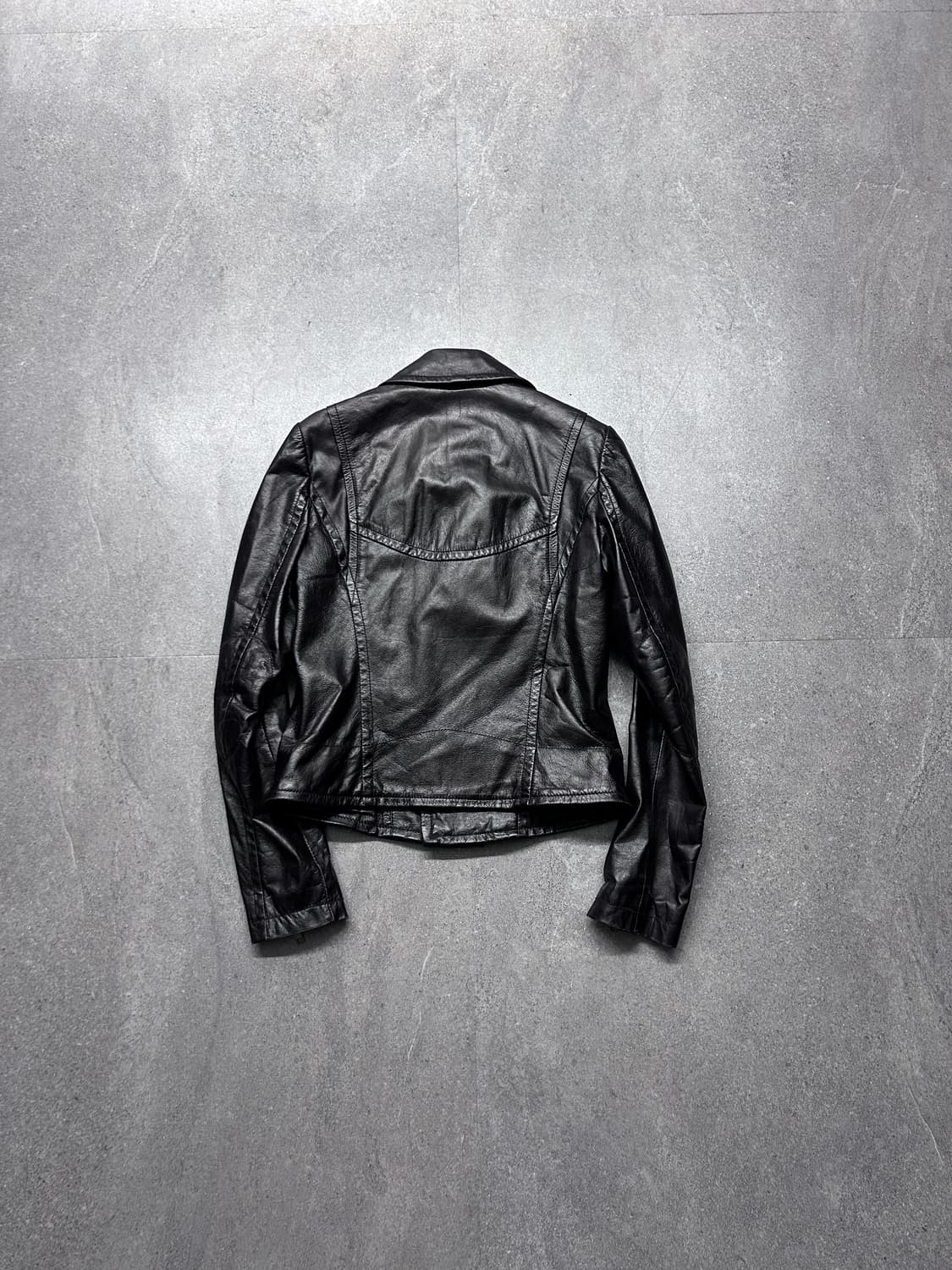 시스템 다크 브라운 라이더 레더 자켓 상품이미지5