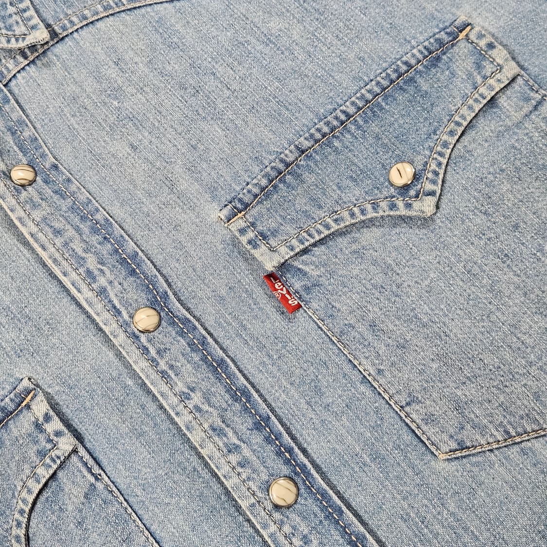 105 90s 빈티지 리바이스 데님 웨스턴 셔츠 상품이미지5