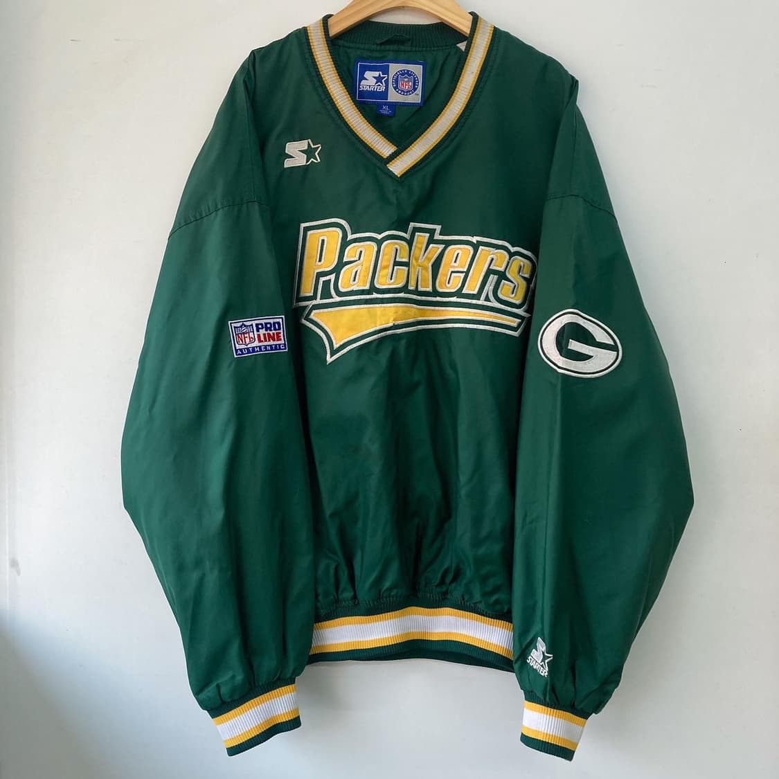 스타터 90s NFL 그린베이 패커스 풀오버 웜업 상품이미지2