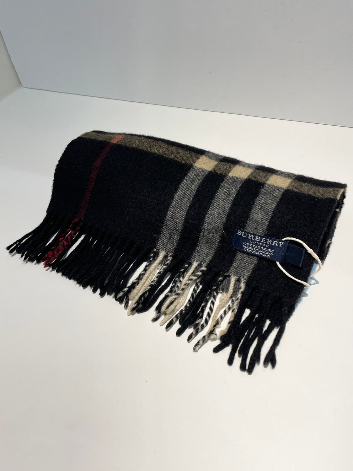 버버리 90s 캐시미어 노바체크 목도리 A1536 상품이미지1