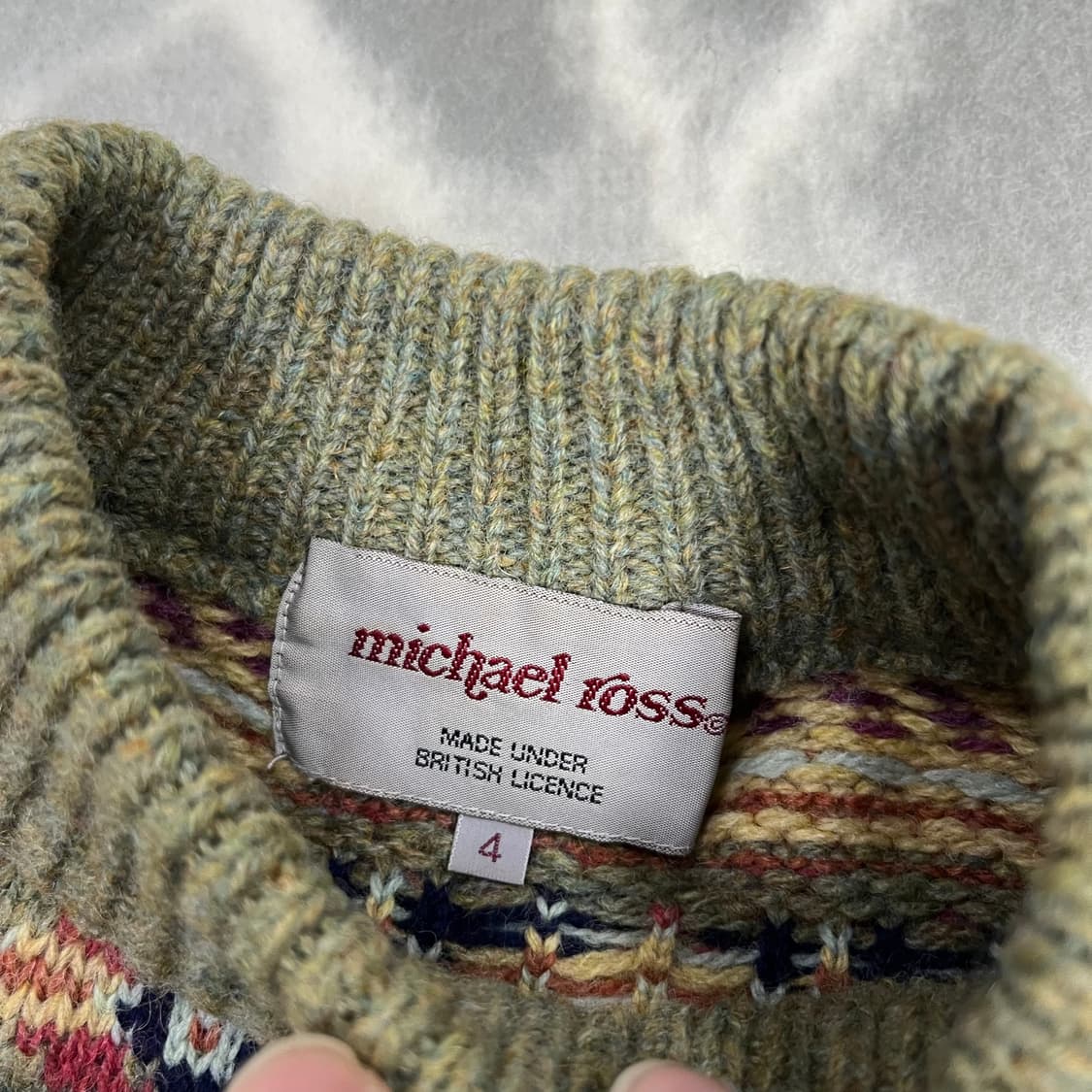 [Michael Ross] 마이클로스 페어아일 울 니트 상품이미지4