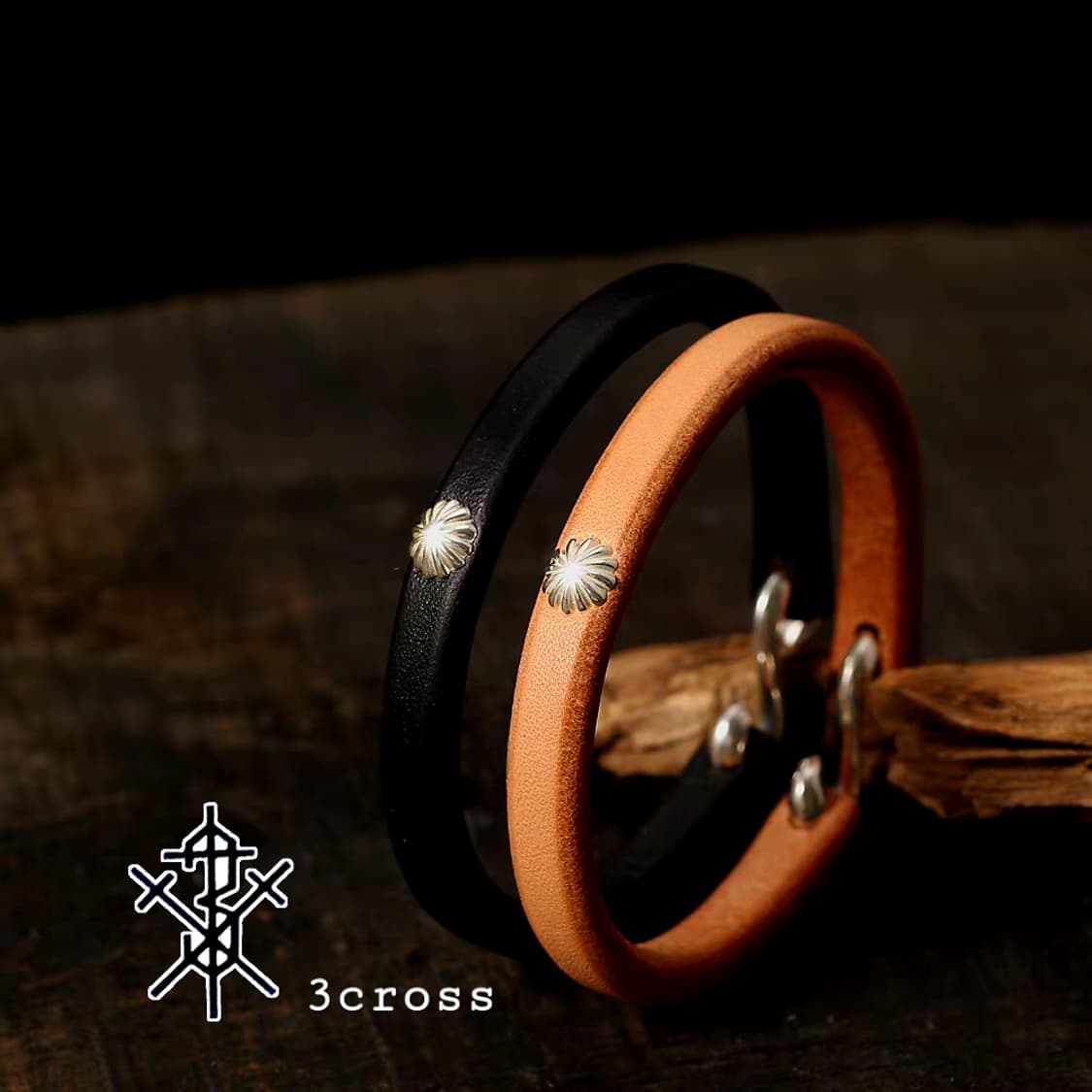 3cross cowhide silver925navajo bracelets 상품이미지1