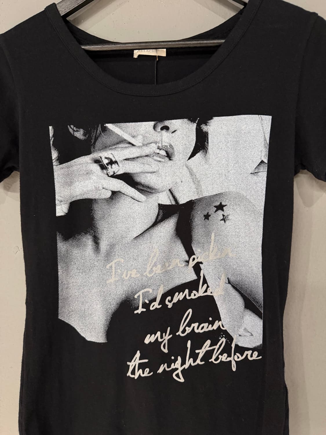 smoking girl printing tee  상품이미지6