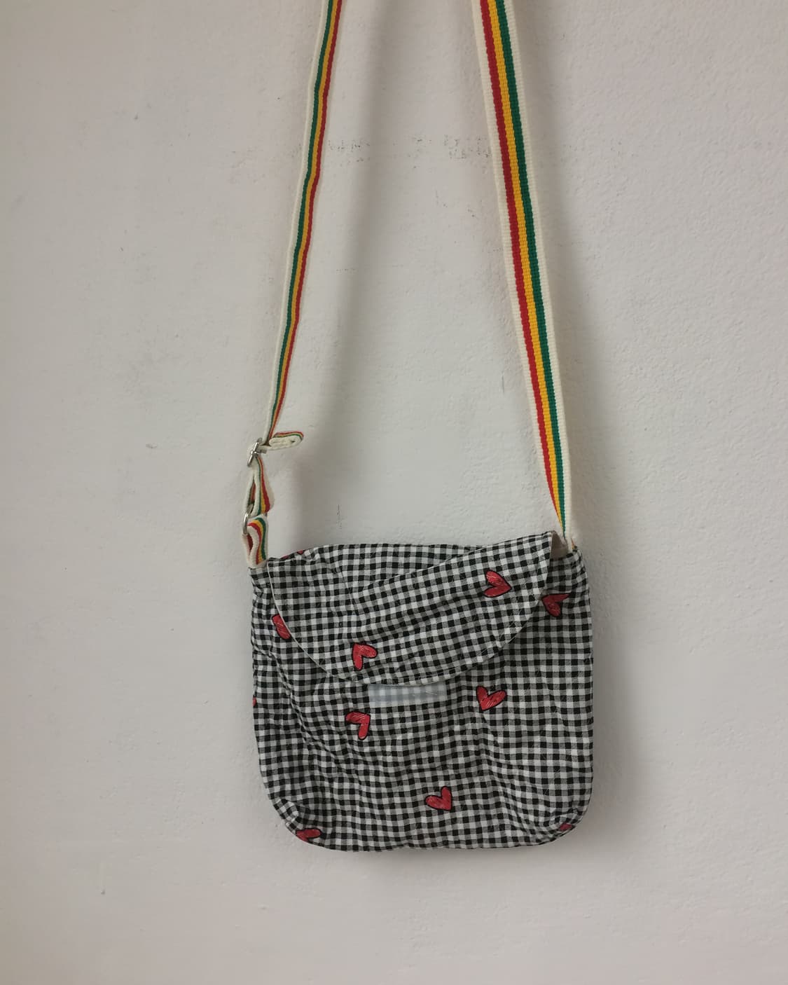 check heart mixed pattern cross bag 상품이미지4