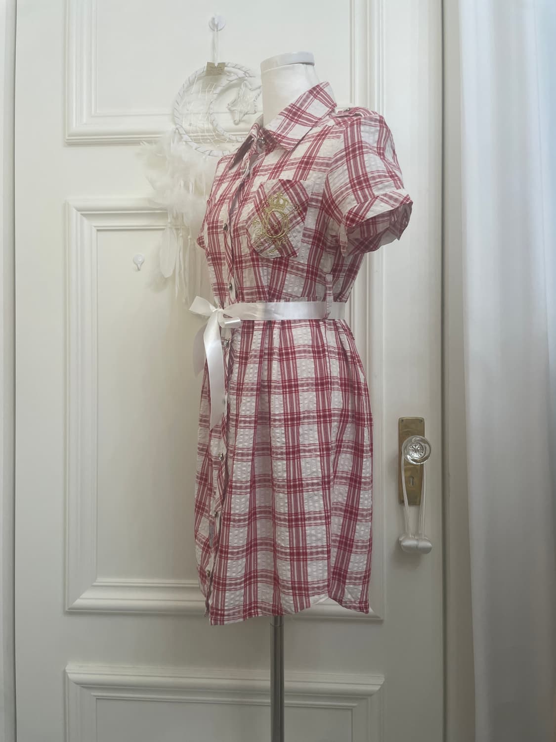 LIZ LISA doll cherry check glitter midi 상품이미지2