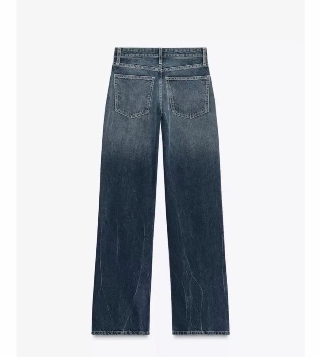 자라 로우라이즈 와이드레그 진 진청 상품이미지4