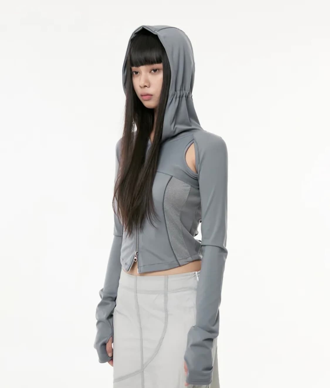 [미착용] 플레어업 19.Division 후드집업(FL-111_Gray) 상품이미지1