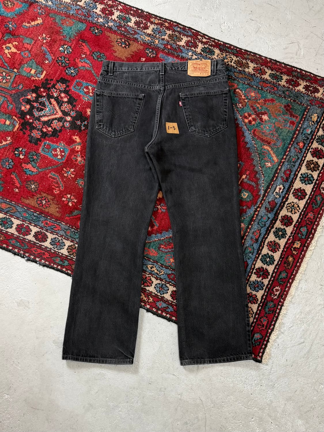 90's 빈티지 리바이스 517 블랙 부츠컷 플레어진 상품이미지3