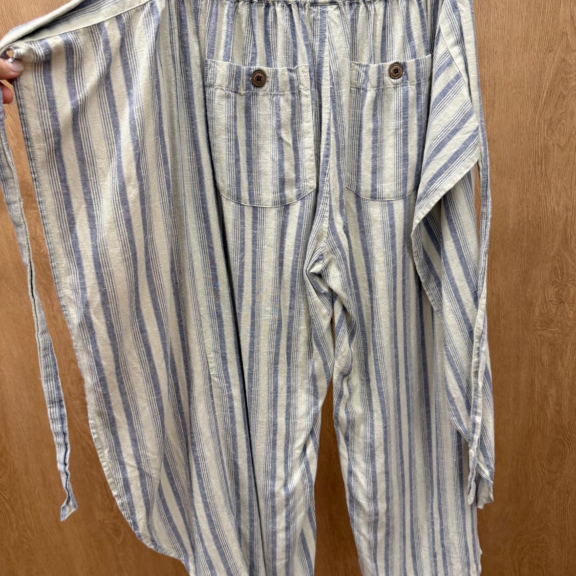 파타고니아 스트라이프 랩 팬츠 사이드 패널 디테일 밴딩 허리 와이드핏 상품이미지6