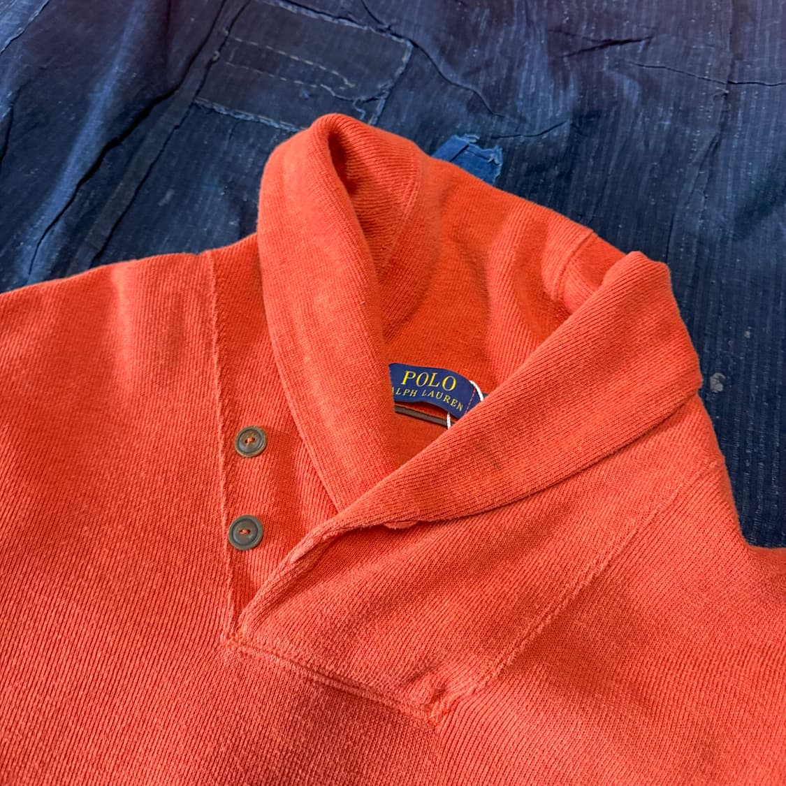 폴로 랄프로렌 숄카라 코튼 니트 L 상품이미지2