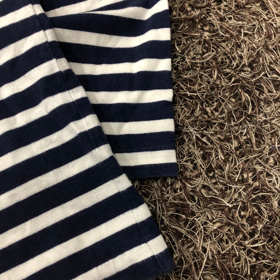 메종키츠네 네이비 스트라이프 롱슬리브 긴팔 티셔츠 상품이미지3