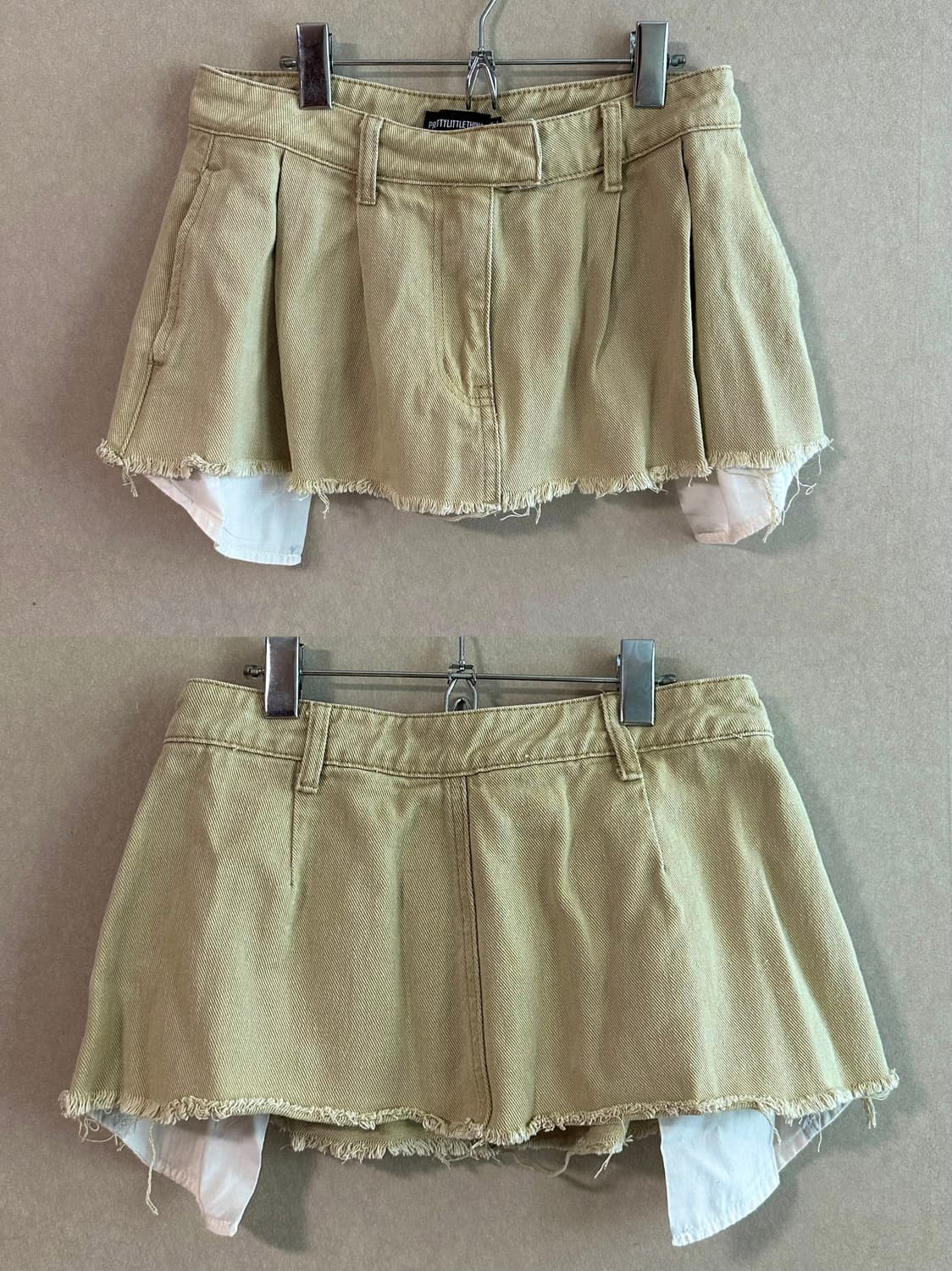 로우라이즈 플리츠 카고 스커트 상품이미지1