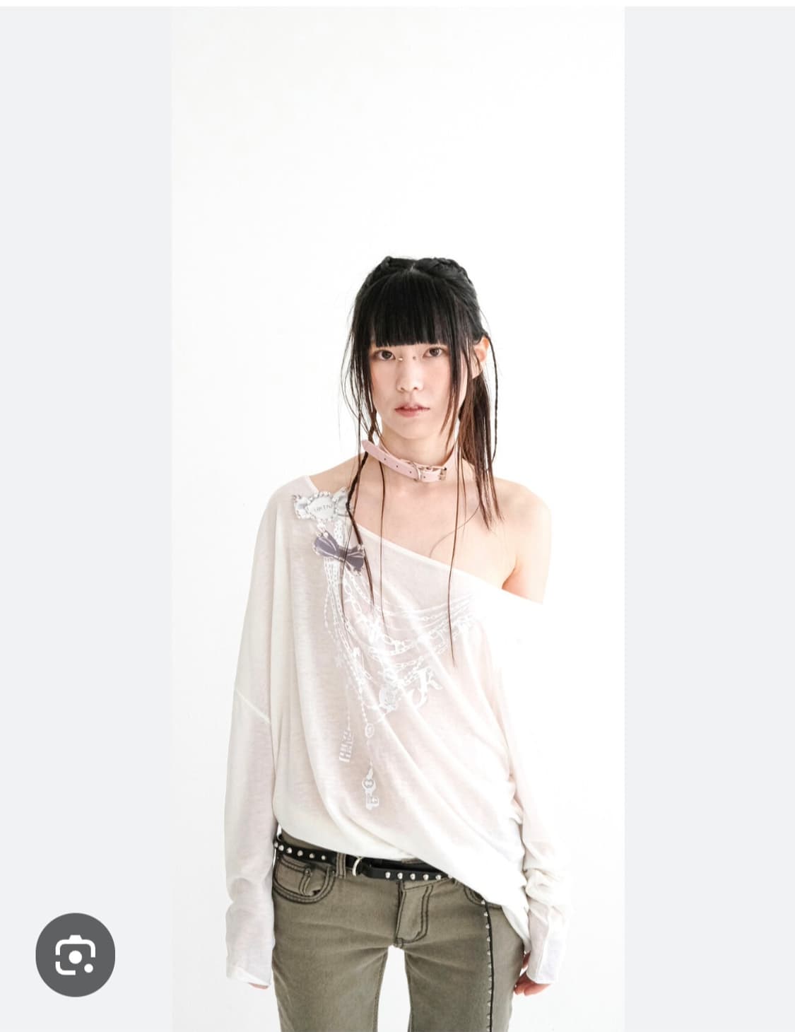 (실착1회) 샵페어리 롱슬리브 오프숄더 상품이미지1