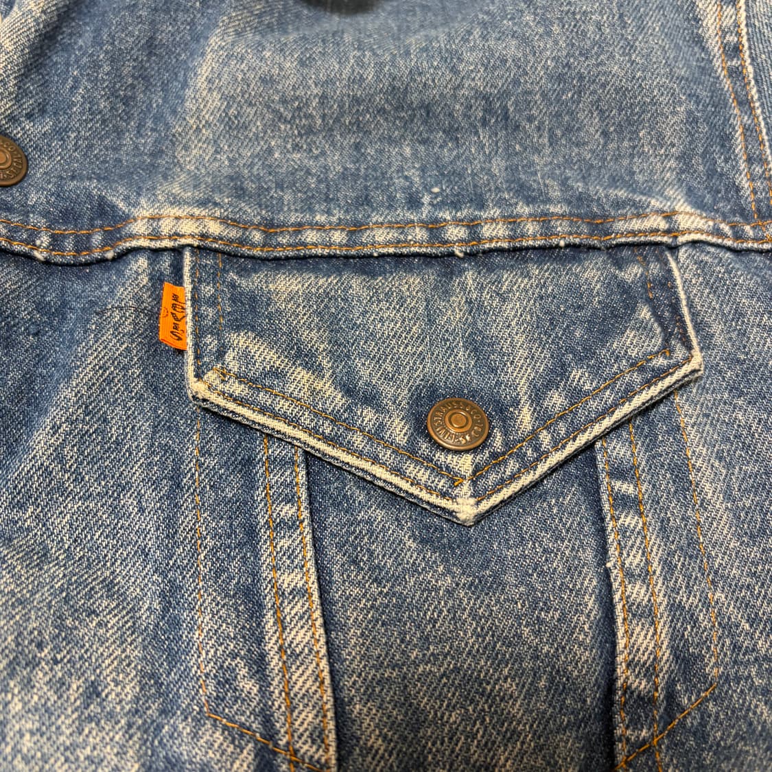 리바이스 70s 오렌지택 오리지널 양모 쉐르파 데님 자켓 상품이미지4