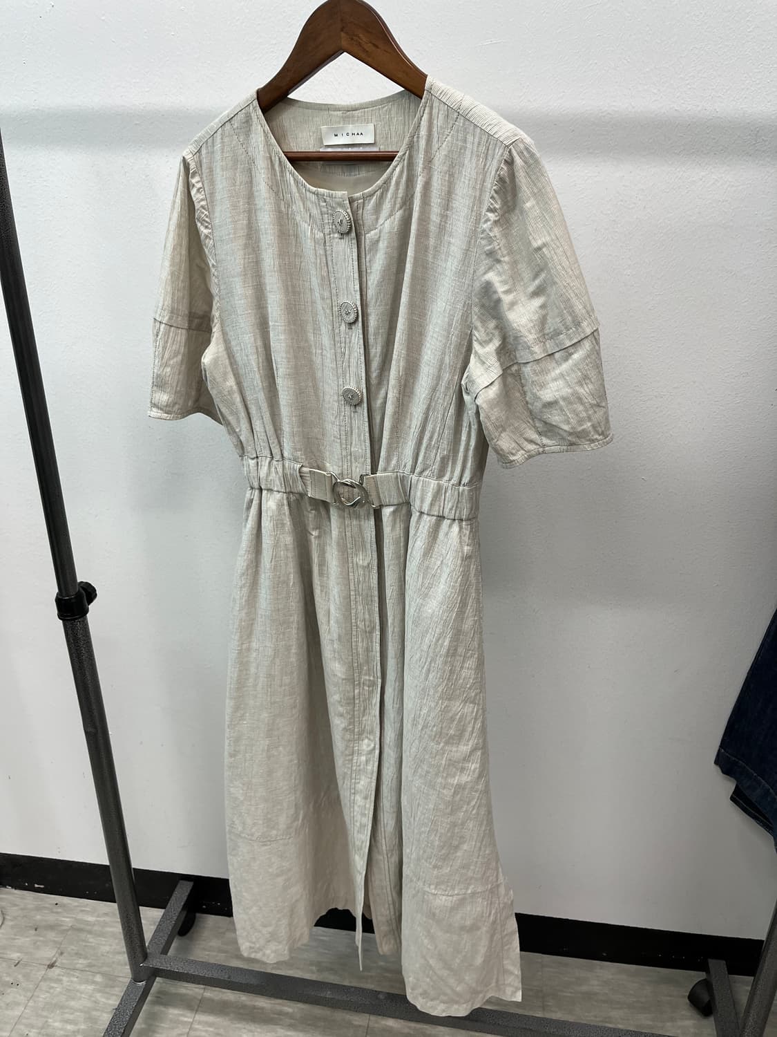 여) 미샤 벨트 린넨 원피스 
 상품이미지1