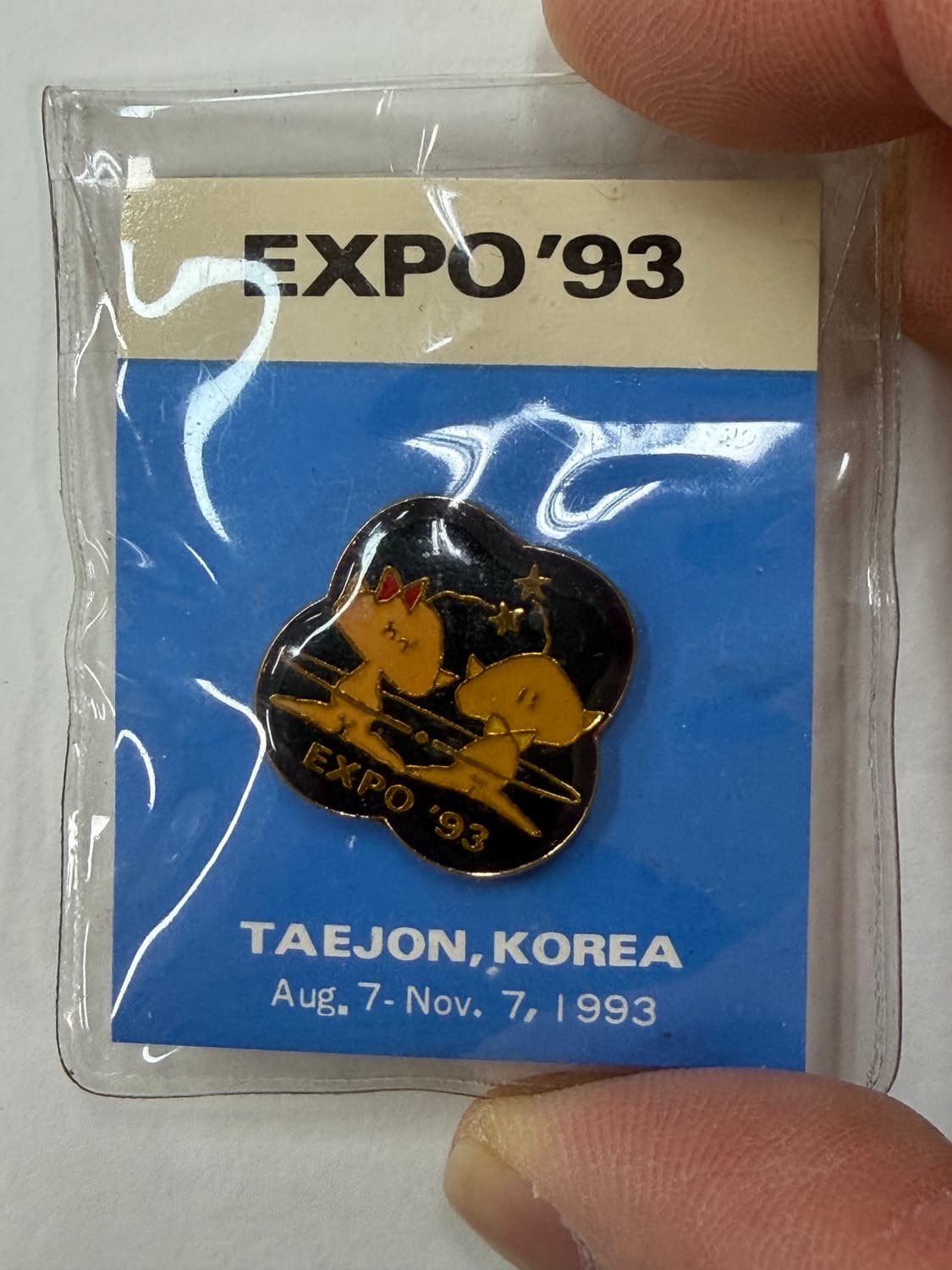 빈티지 대전 엑스포 93‘ 꿈돌이 핀 뱃지 상품이미지4