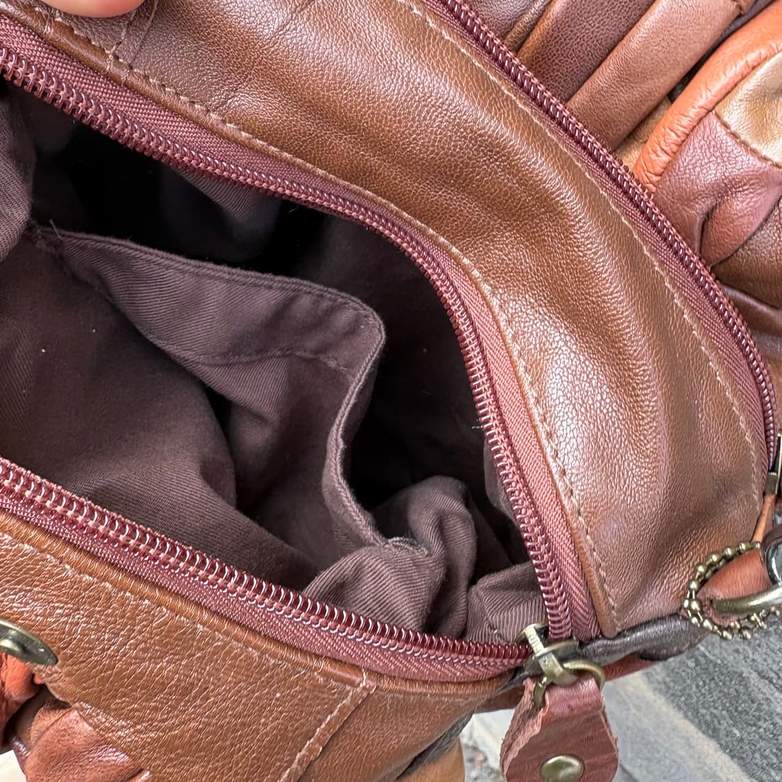 빈티지 가죽 패치 더플백 숄더백 핸드백 모리 보헤미안 가방 상품이미지7