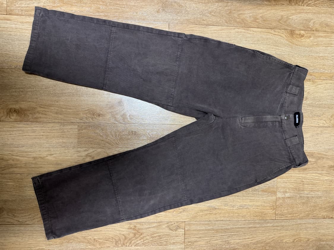 X LARGE 엑스라지 더블니 트윌 워크팬츠(워시드 브라운) 상품이미지2